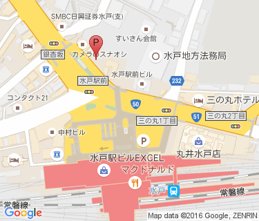 三井のリパーク 水戸駅前駐輪場の地図