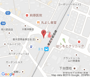 TOBU PARK 東武壬生駅駐輪場の地図