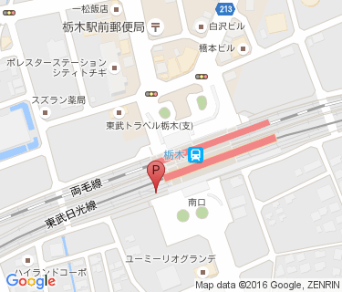 TOBU PARK 東武栃木駅駐輪場の地図