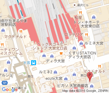 大宮駅東口駅前自転車駐車場の地図