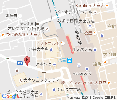 市営大宮駅西口桜木町自転車駐車場の地図