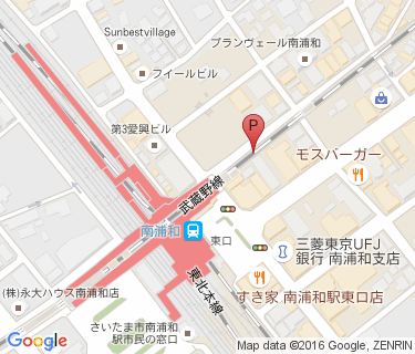 南浦和高架下第1自転車駐車場の地図
