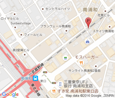 南浦和高架下第3自転車駐車場の地図