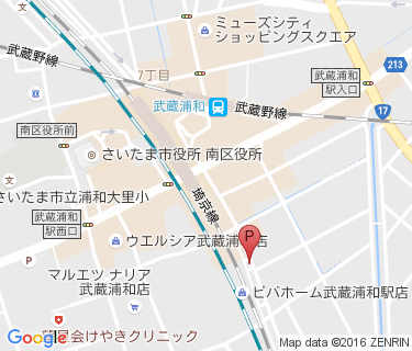 武蔵浦和臨時第3自転車駐車場の地図