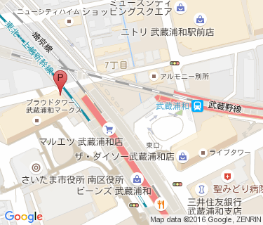 市営武蔵浦和駅西自転車駐車場の地図
