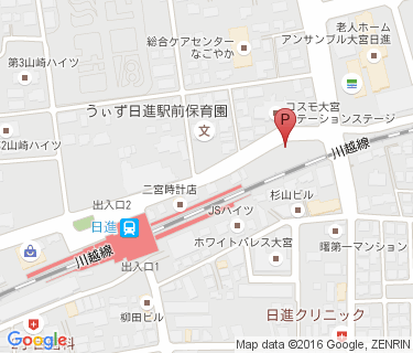 日進駅第1自転車駐車場の地図