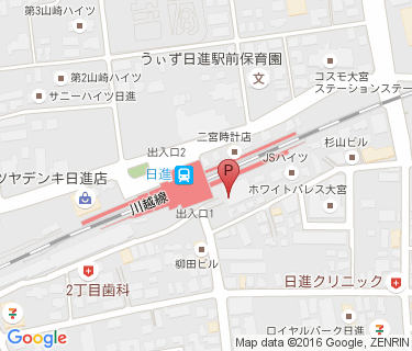 市営日進駅南口自転車駐車場の地図