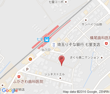 七里駅第2自転車駐車場の地図