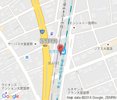 加茂宮駅駐輪場の地図