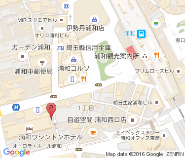 三井のリパーク 浦和西第2の地図