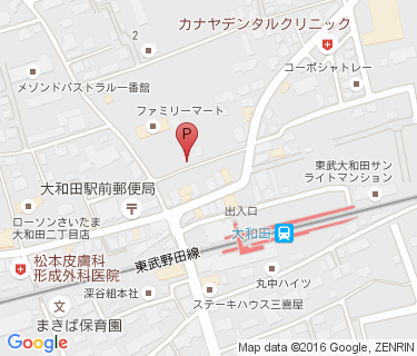 三井のリパーク 大和田駅前駐輪場の地図