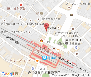 三井のリパーク 春日部駅前第4駐輪場の地図