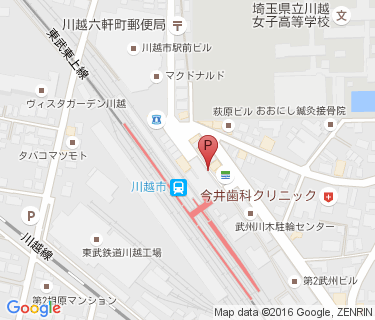 三井のリパーク 川越市駅の地図