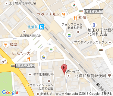 三井のリパーク 北浦和駅前第2駐輪場の地図