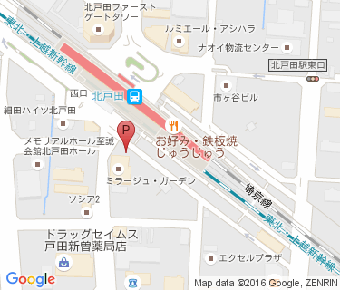三井のリパーク 北戸田駅前駐輪場の地図