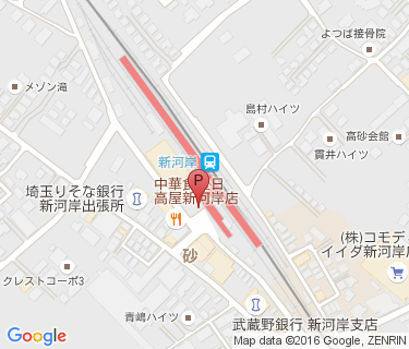 三井のリパーク 新河岸駅前の地図