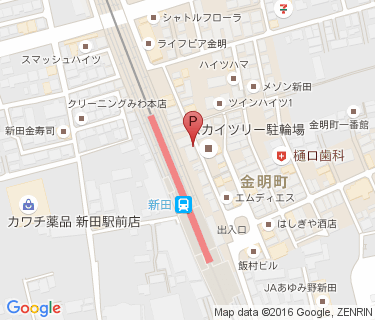 スカイツリー駐輪場(新田駅前)の地図