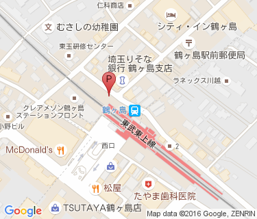 三井のリパーク 鶴ヶ島駅前第2駐輪場の地図