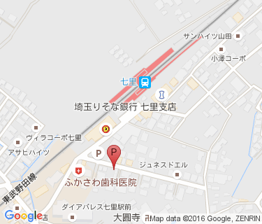 三井のリパーク 七里駅前第3駐輪場の地図