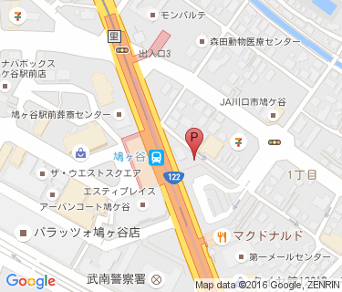 三井のリパーク 鳩ヶ谷駅前第2駐輪場の地図