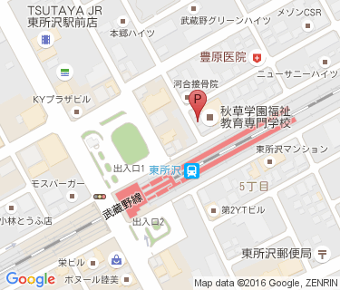 三井のリパーク 東所沢駅前駐輪場の地図