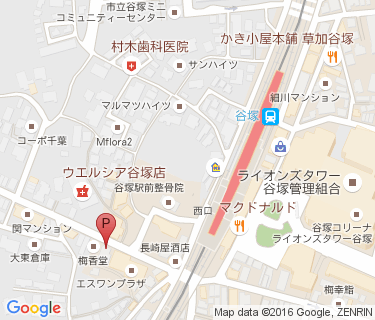 三井のリパーク 谷塚駅前第3駐輪場の地図