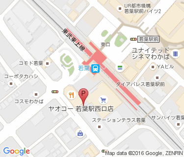 三井のリパーク 若葉駅前駐輪場の地図
