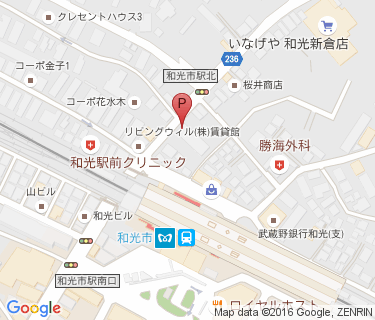 三井のリパーク 和光市駅前第2駐輪場の地図