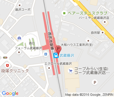 西武スマイルパーク 武蔵藤沢駅東口の地図
