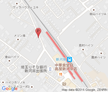 TOBU PARK 新河岸駅駐輪場の地図