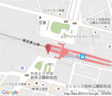 TOBU PARK 森林公園駅南口駐輪場の地図