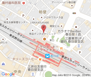 TOBU PARK 春日部駅東口第3駐輪場の地図