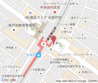 TOBU PARK 北坂戸駅東口駐輪場の地図