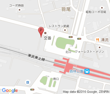TOBU PARK 森林公園駅北口駐輪場の地図
