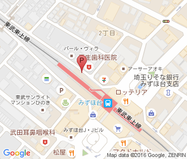 TOBU PARK みずほ台駅東口第1駐輪場の地図