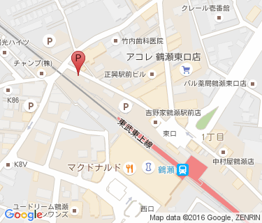 TOBU PARK 鶴瀬駅東口第2駐輪場の地図