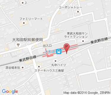 大和田駐輪場の地図