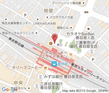 TOBU PARK 春日部駅東口第2駐輪場の地図