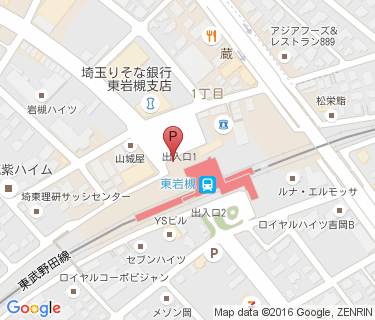 TOBU PARK 東岩槻駅北口駐輪場の地図