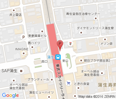 TOBU PARK 蒲生駅東口駐輪場の地図