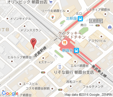 TOBU PARK 朝霞台駅南口駐輪場の地図