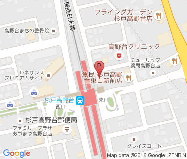 TOBU PARK 杉戸高野台駅東口駐輪場の地図