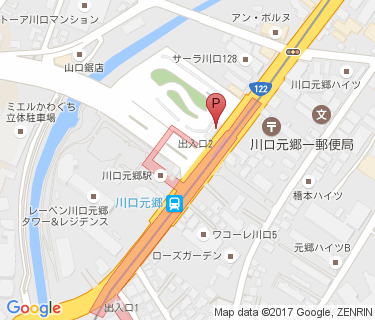 川口元郷地下自転車駐車場の地図