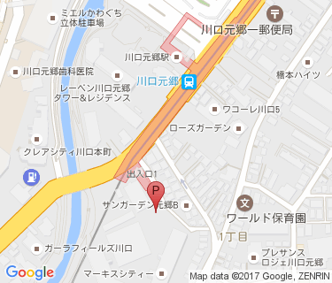 元郷1丁目駐輪場の地図
