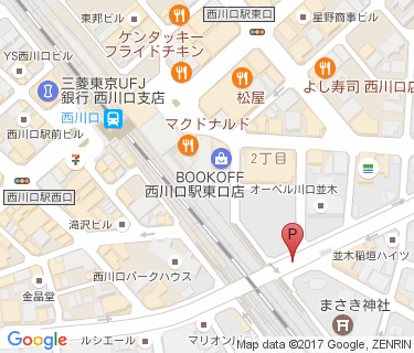 並木自転車駐車場の地図