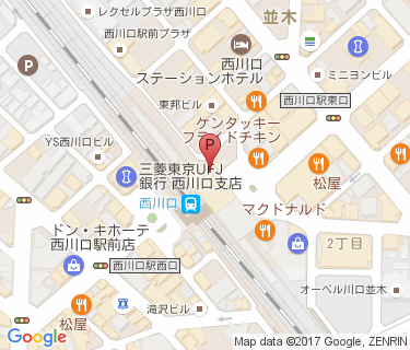 菊屋自転車預り所の地図