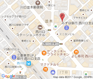 ヤマトビル駐輪場の地図