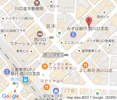 並木サイクルポートの地図