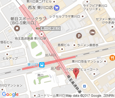 東川口駅南口サイクルポート第1の地図