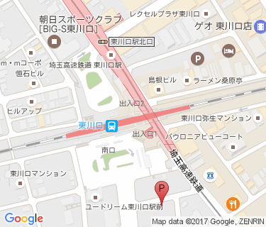 サイクルポート東川口2の地図